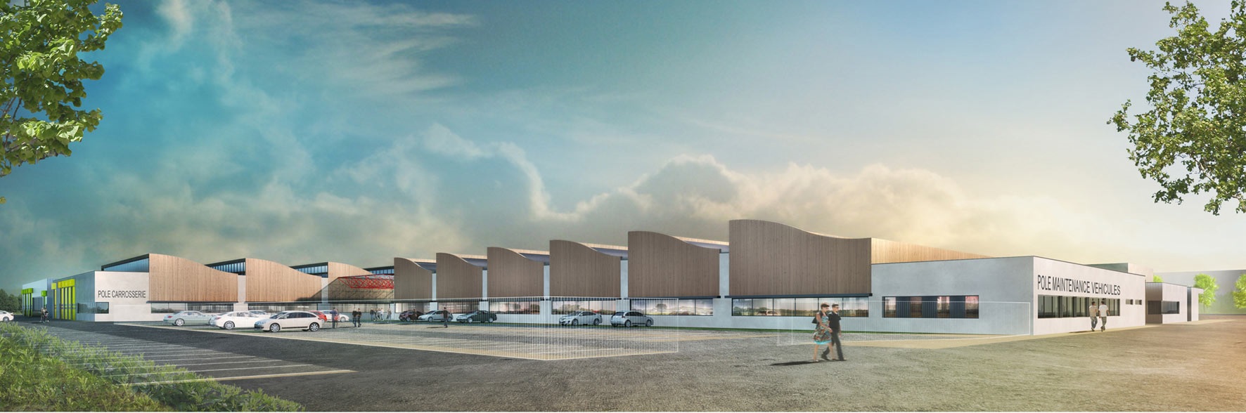 Reconstruction des ateliers au lycée CFA de Narcé à Brain sur l